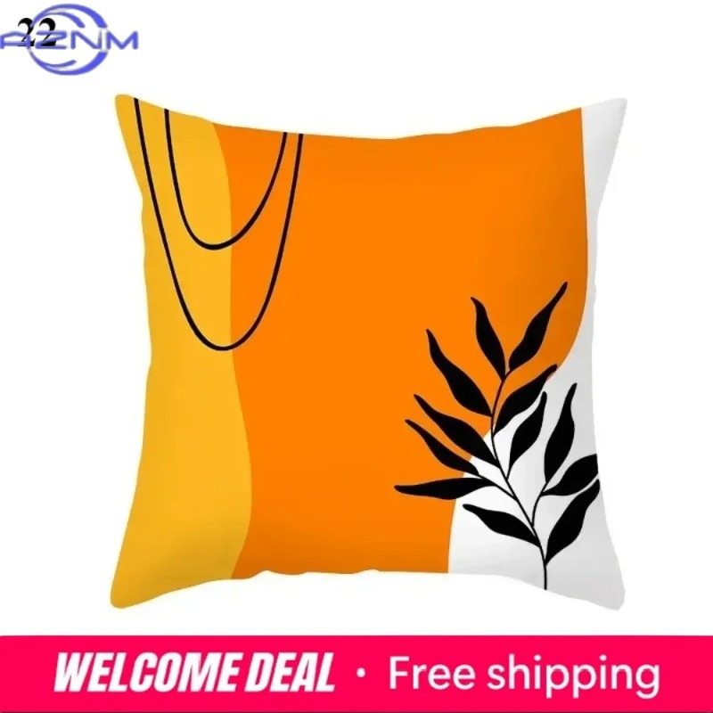 Century Textile & Sewing Supply Reviews - Funda de Cojín Abstracta Boho Naranja,