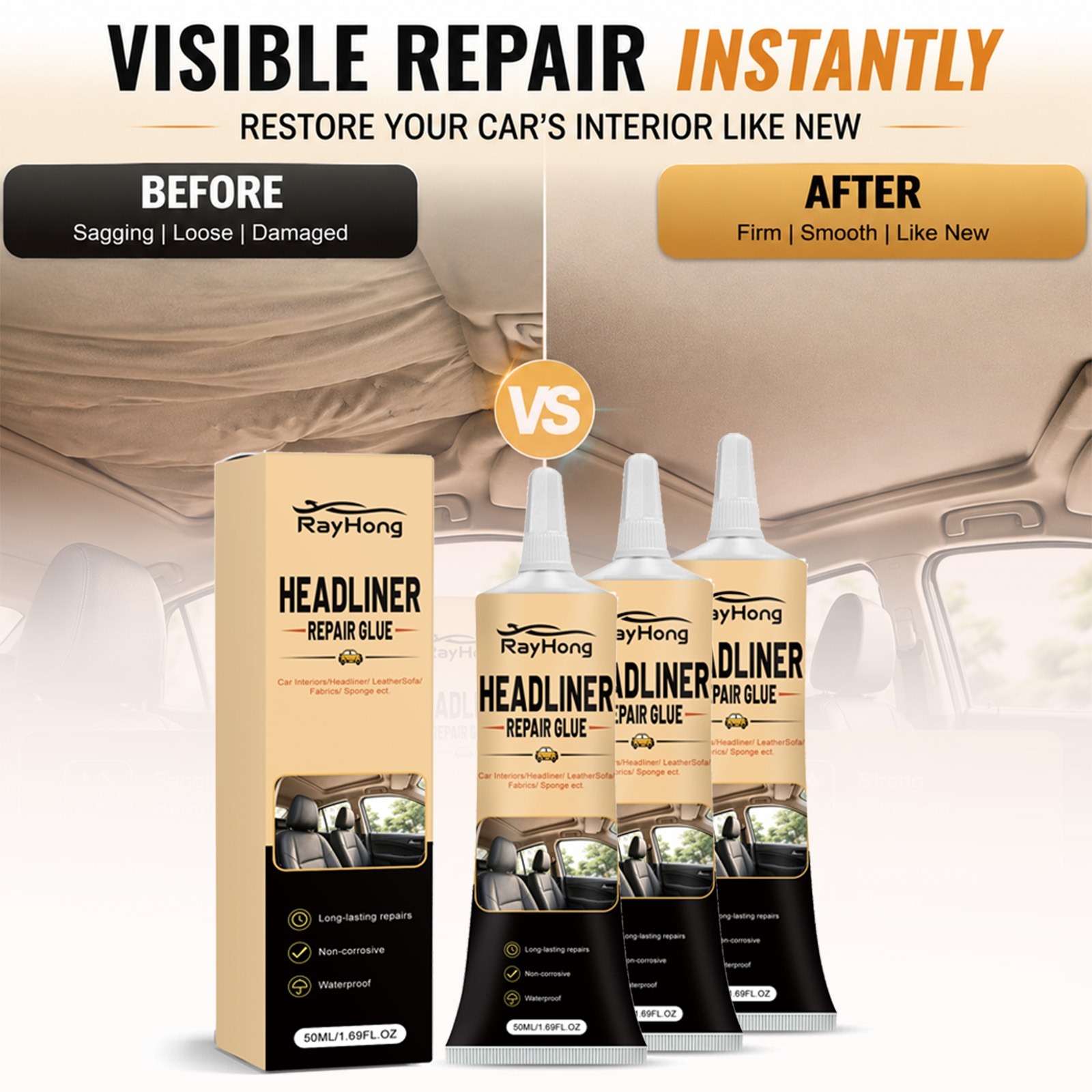 Fabric Glue Bond - Pegamento para Reparación de Tapicería de