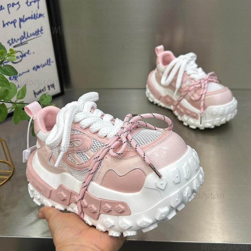 Sewing Garment - Zapatillas Deportivas de Plataforma para Mujer,