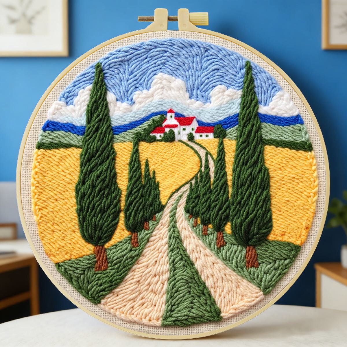 Sewing Textile Art - Kit de Bordado con Aguja Mágica