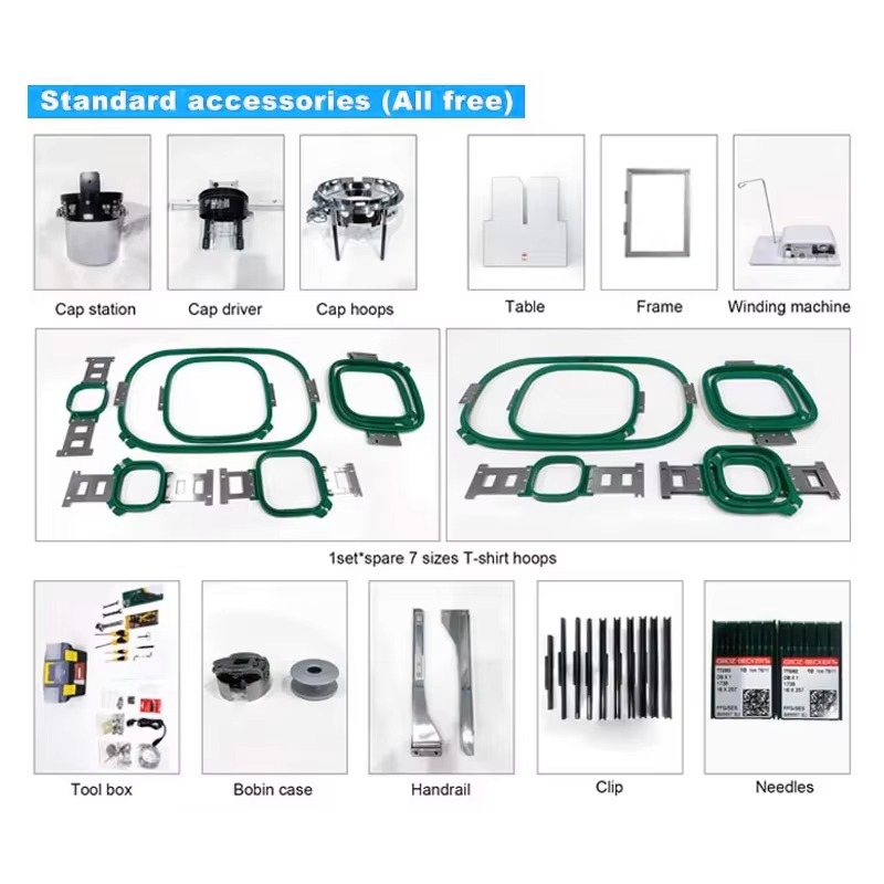 Sewing Machine For Textile - Máquina de Bordar Computarizada de 9