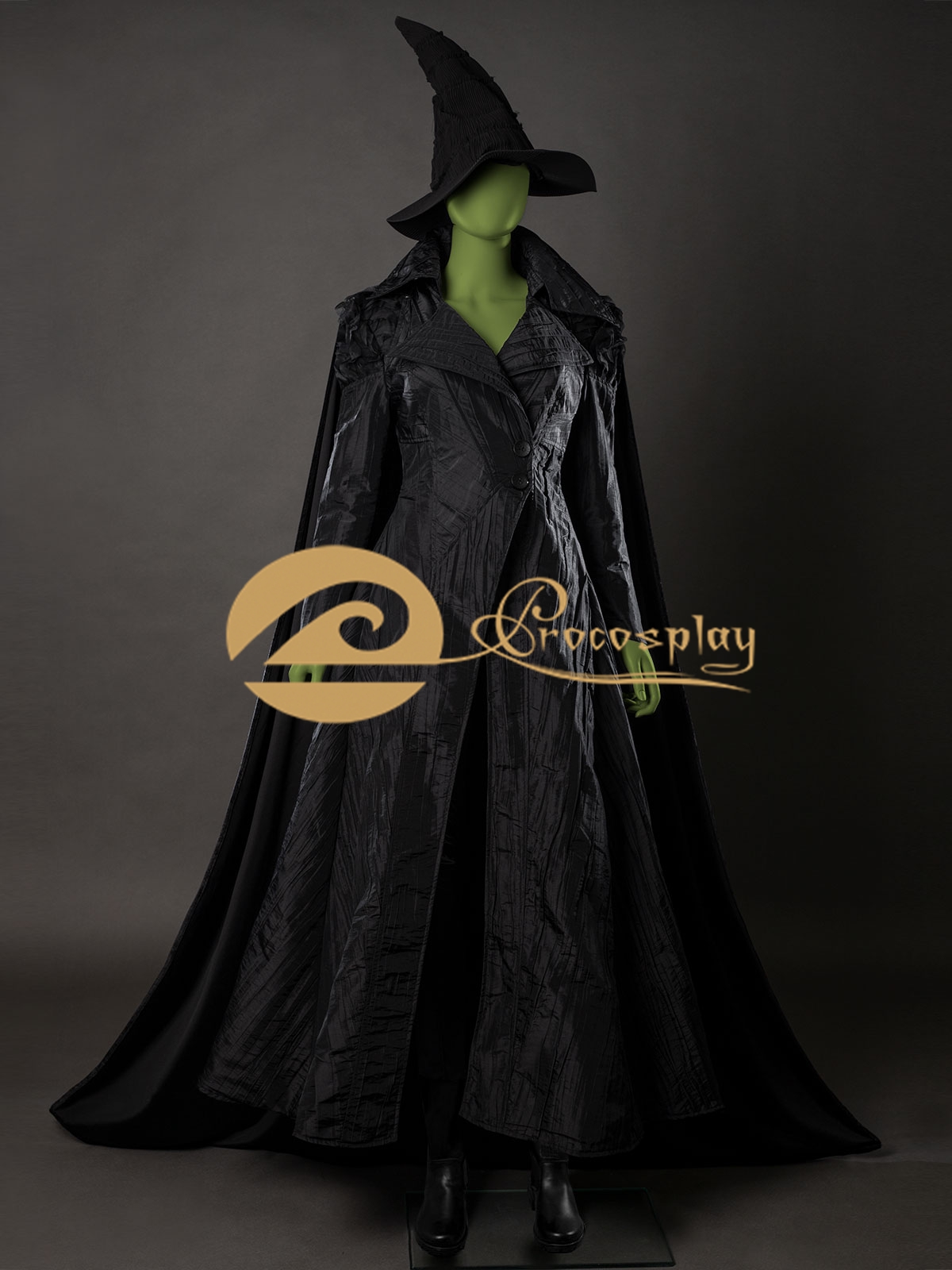 Sewing Velvet Fabric - Elphaba traje negro disfraz Cosplay mujer