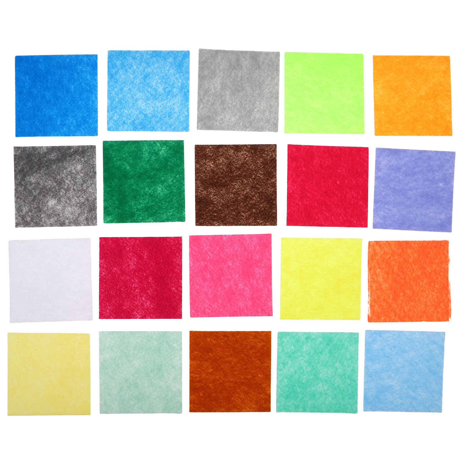 Sewing Textile Art - 120 Piezas de Cuadrados de Fieltro