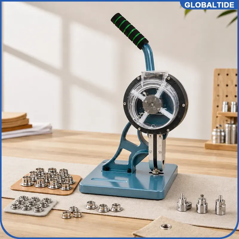 Textiles Sewing Machine - Máquina de ojales semiautomática sin anillos,