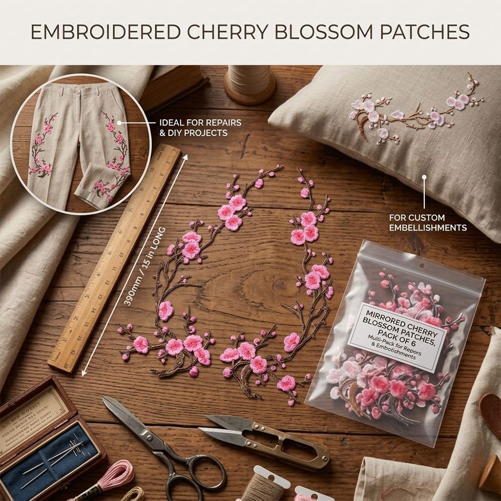 Parches Termoadhesivos de Flor - Sewing Repair reseña y precio