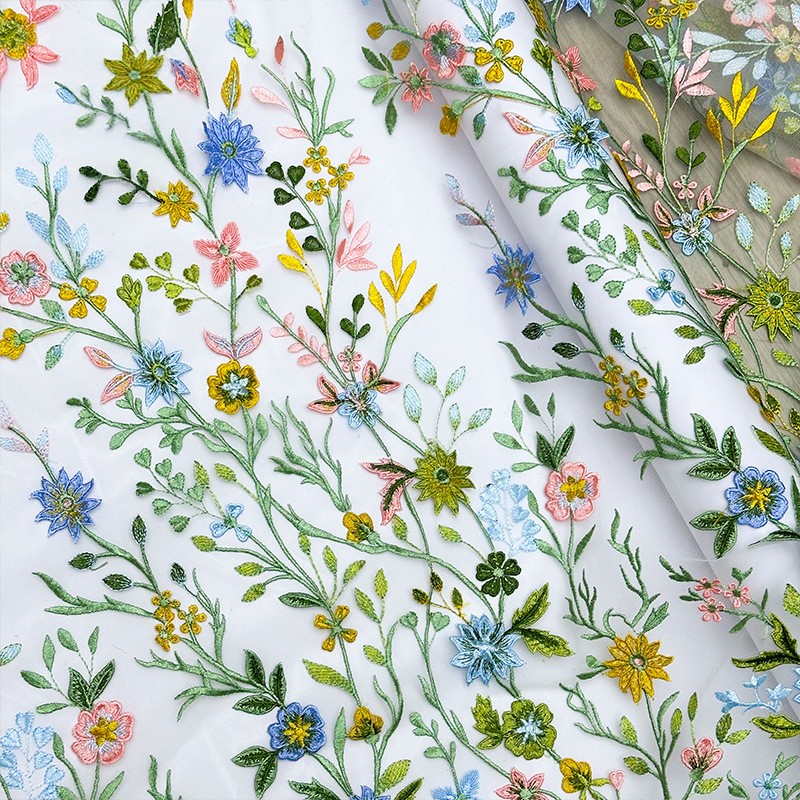 Tela de encaje de tul bordada  - Sewing In Textile reseña y precio