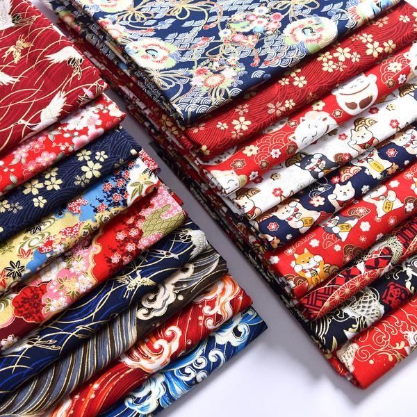 Tela japonesa de flores estamp - Textile Sewing Patterns reseña y precio