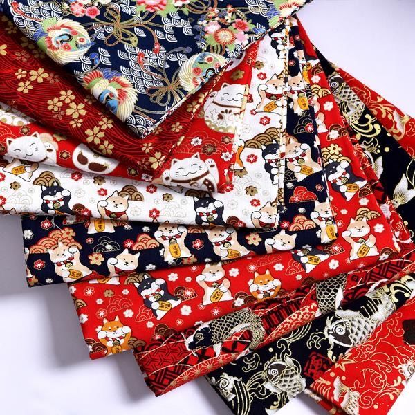 Tela japonesa de flores estamp - Textile Sewing Patterns reseña y precio