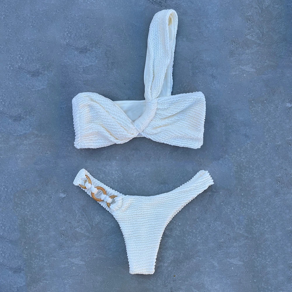 RUOTONSEPT-Bikini arrugado con - Shoulder Pad Set In reseña y precio