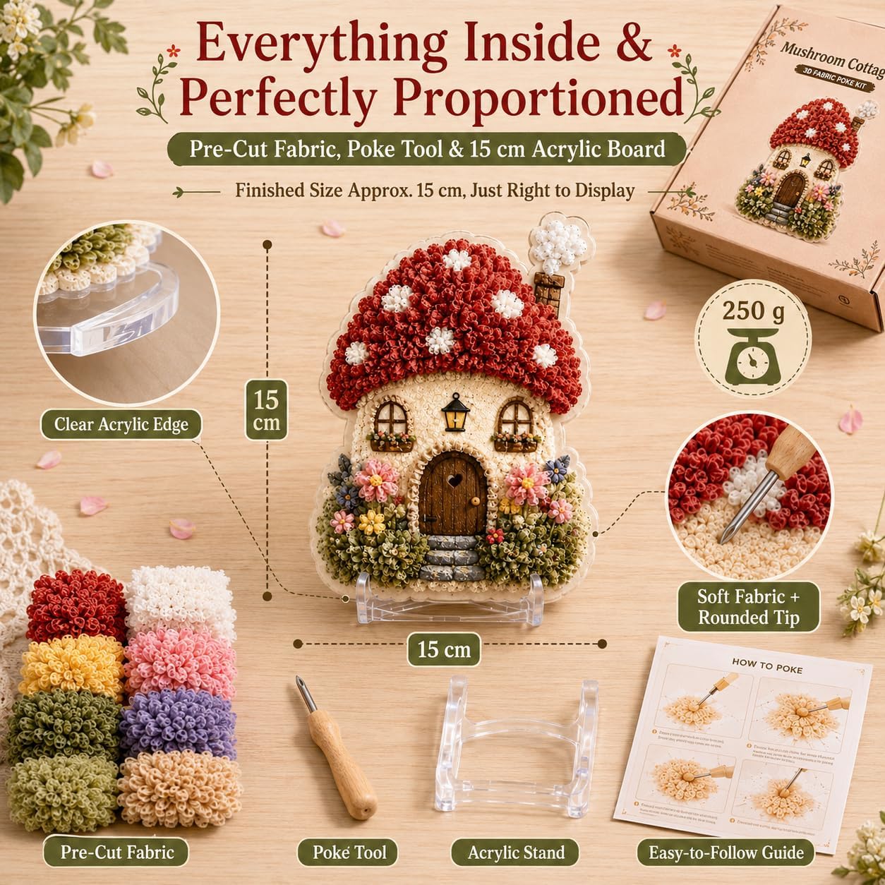 Kit de Arte Textil 3D DIY, Cas - Sewing Textile Art reseña y precio