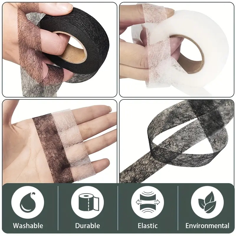 2 rollos de tela adhesiva de d - Hem Tape Fusible reseña y precio