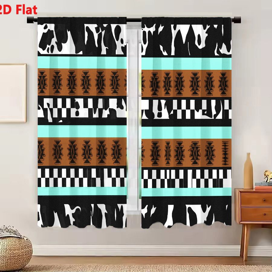 2 Cortinas con Patrón Tribal A - Century Textile & Sewing Supply Reviews reseña y precio