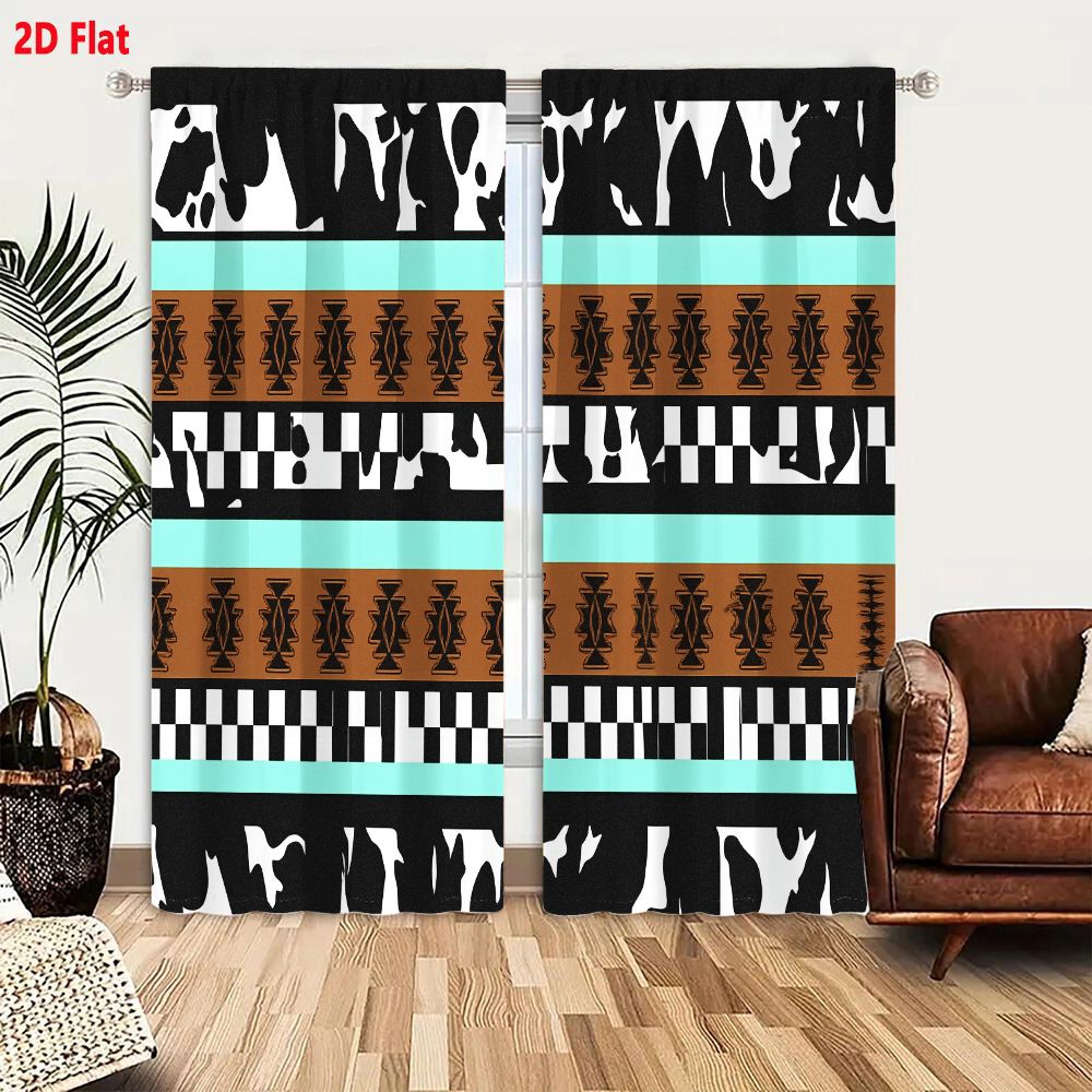 2 Cortinas con Patrón Tribal A - Century Textile & Sewing Supply Reviews reseña y precio