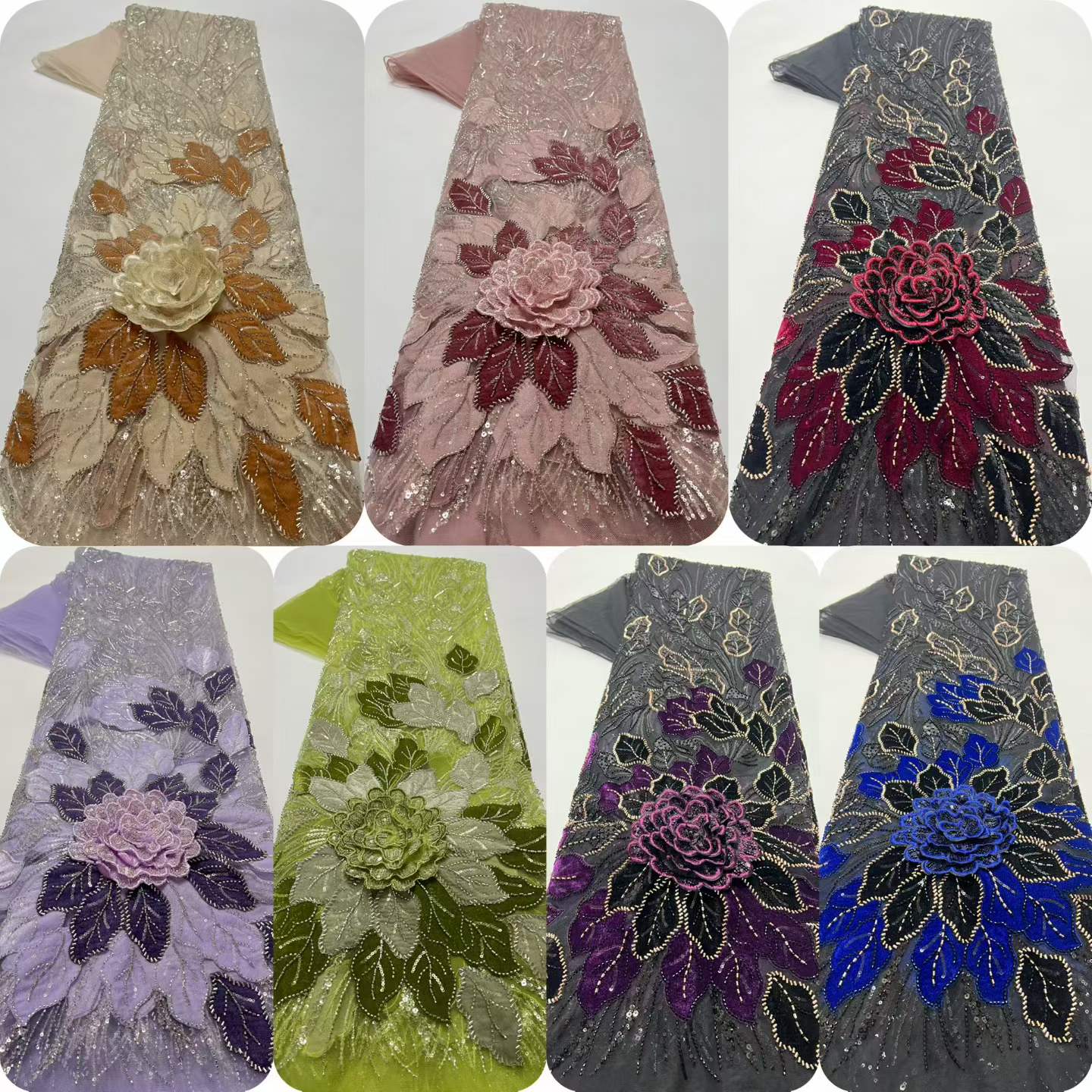 Tela de Encaje Africana de Luj - Sewing Velvet Fabric reseña y precio