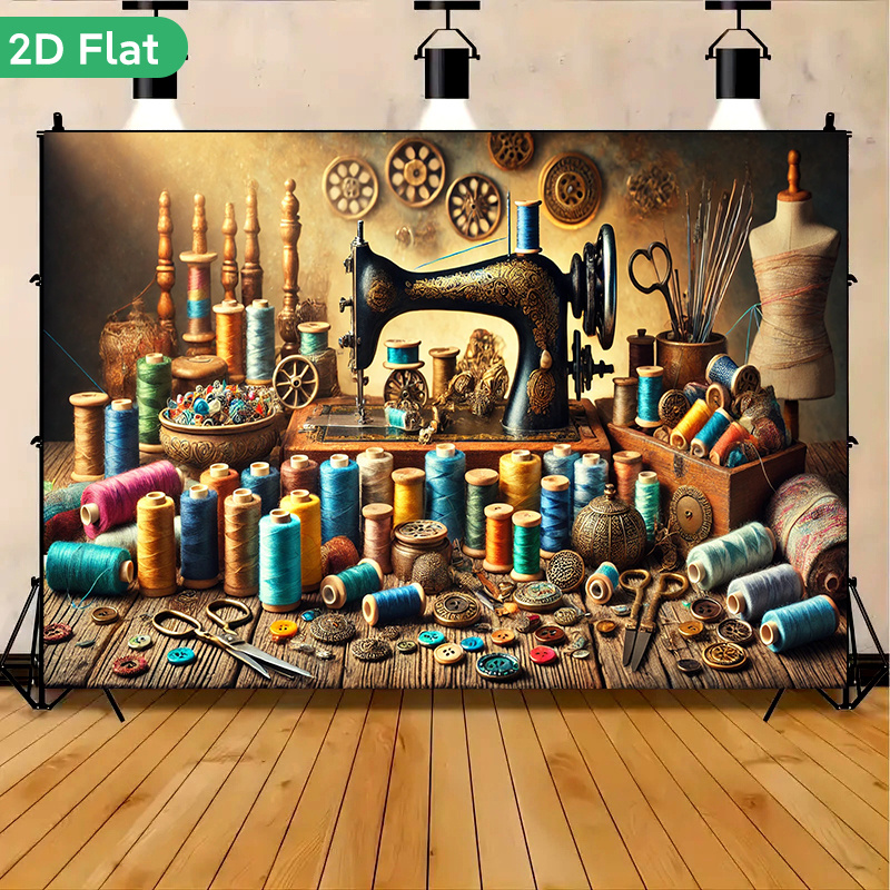 Tapiz de Pared Vintage Retro p - Sewing Textile Art reseña y precio