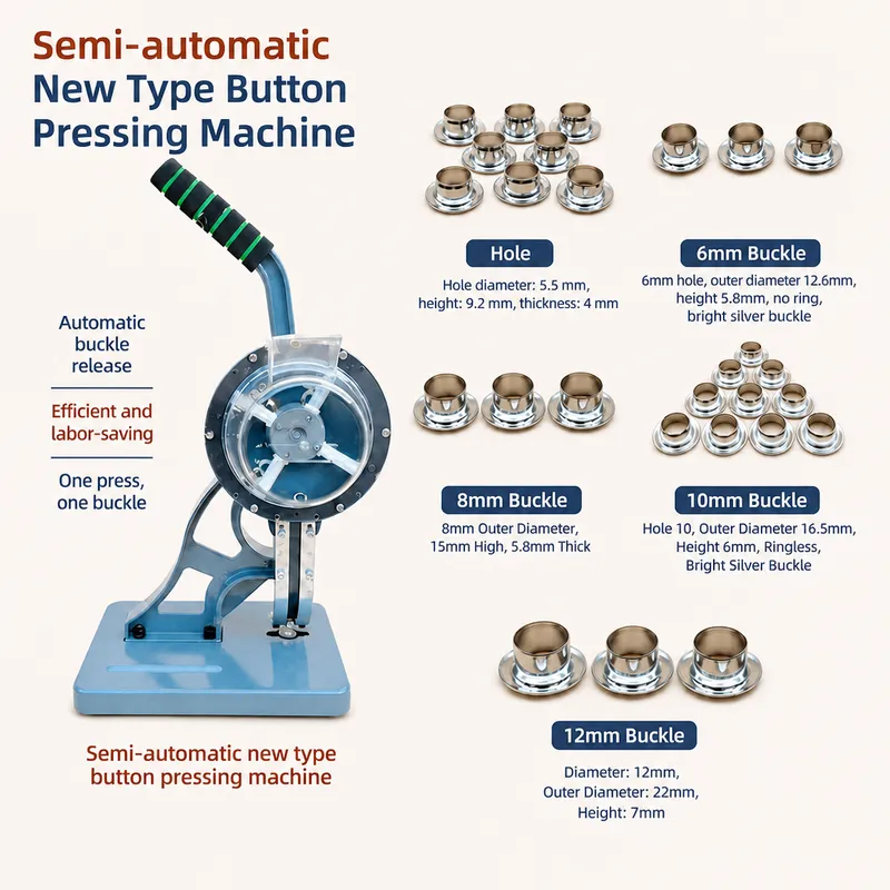 Máquina de ojales semiautomáti - Textiles Sewing Machine reseña y precio